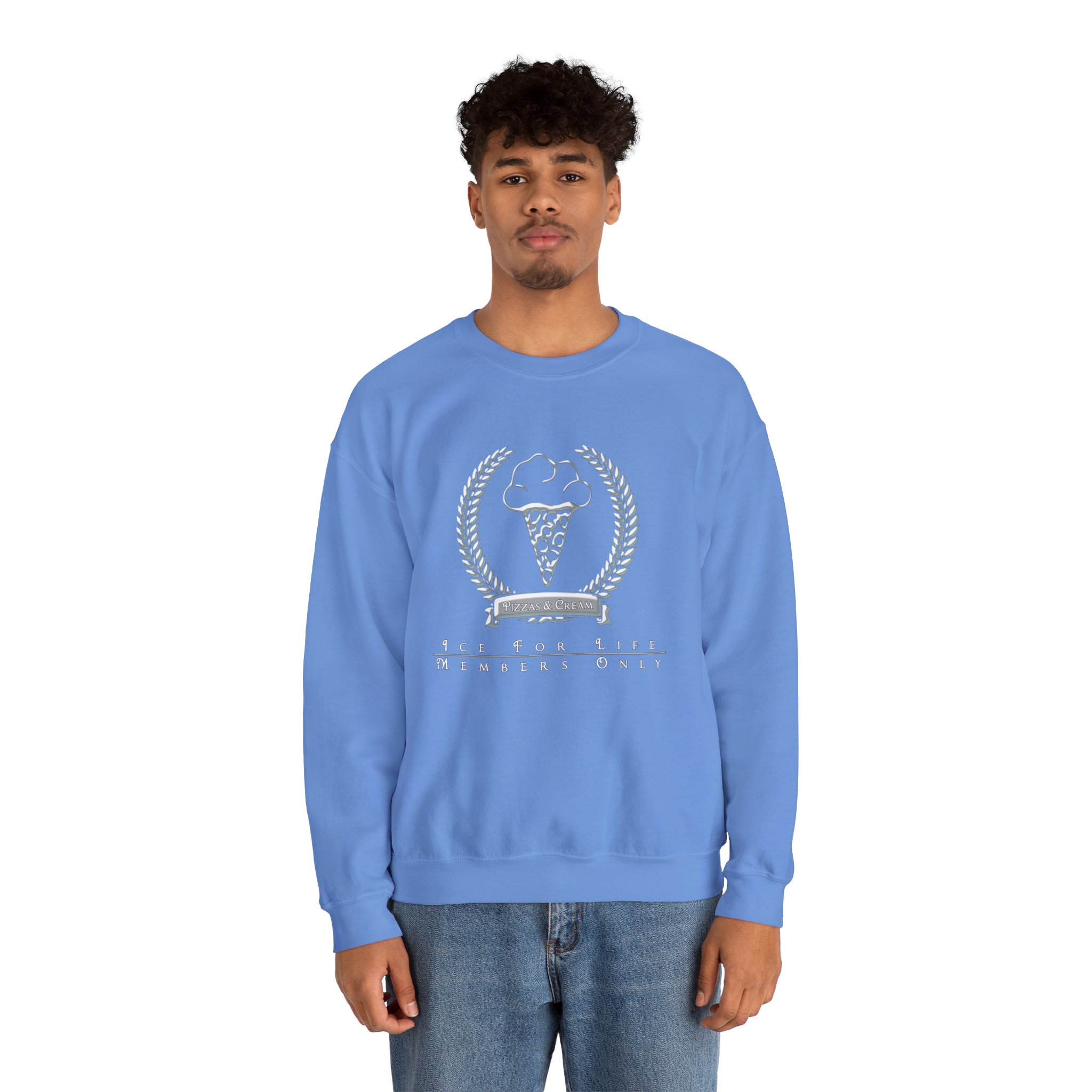 Unisex Members Only Crewneck Sweatshirt Gildan Pizzas and Cream